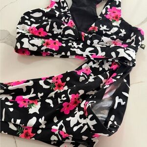 Floral Black and Pink Women's set